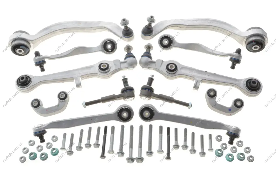 Комплект важелів підвіски (передньої) Audi A4 94-00/A6 97-05/VW Passat B5 00-05 (тонкий палец d=16mm/повний) MEYLE 116 050 0087/HD (фото 1)