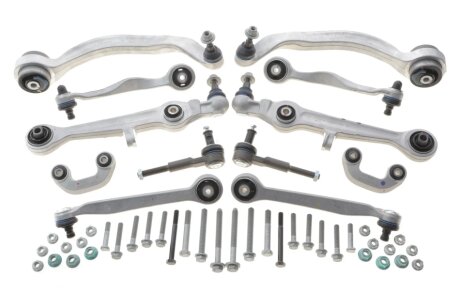 Комплект важелів підвіски (передньої) Audi A4 94-00/A6 97-05/VW Passat B5 00-05 (тонкий палец d=16mm/повний) MEYLE 116 050 0087/HD