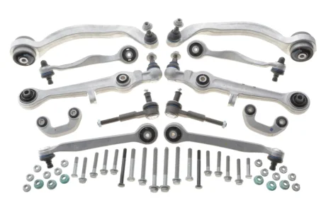 Комплект важелів підвіски (передньої) Audi A4 94-00/A6 97-05/VW Passat B5 00-05 (тонкий палец d=16mm/повний) MEYLE 116 050 0087/HD