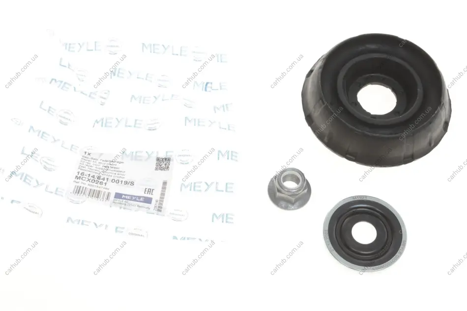 Подушка амортизатора (переднього) + підшипник Renault Duster/Logan 04- (+ шайба) MEYLE 16-14 641 0019/S (фото 1)