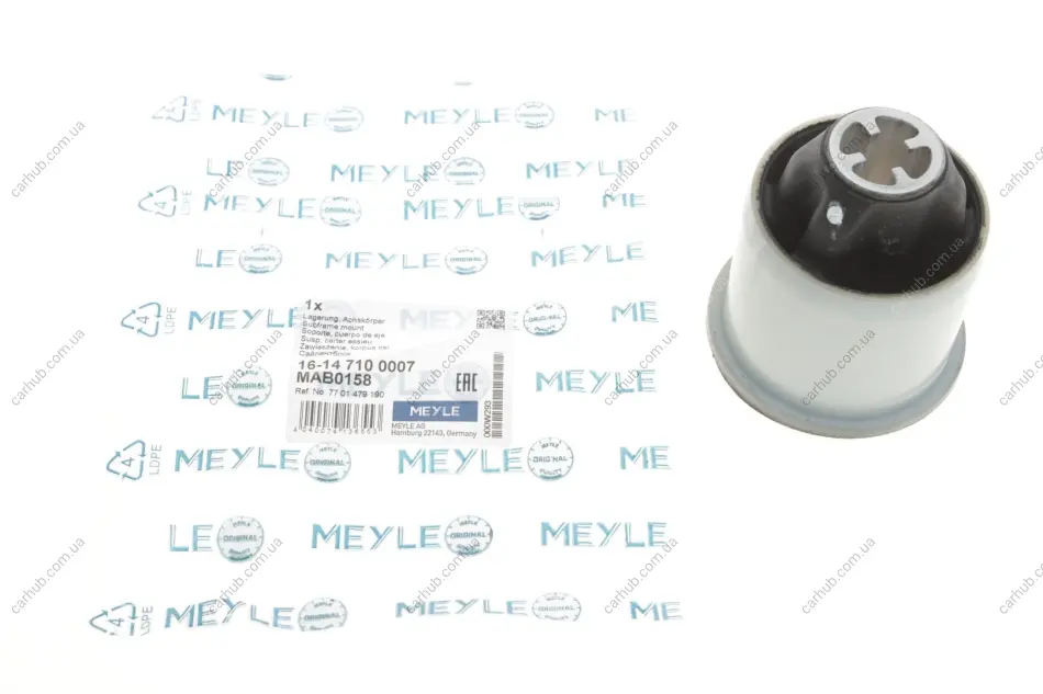 Сайлентблок балки (задньої) Renault Scenic II/Megane II 02- MEYLE 16-14 710 0007 (фото 1)