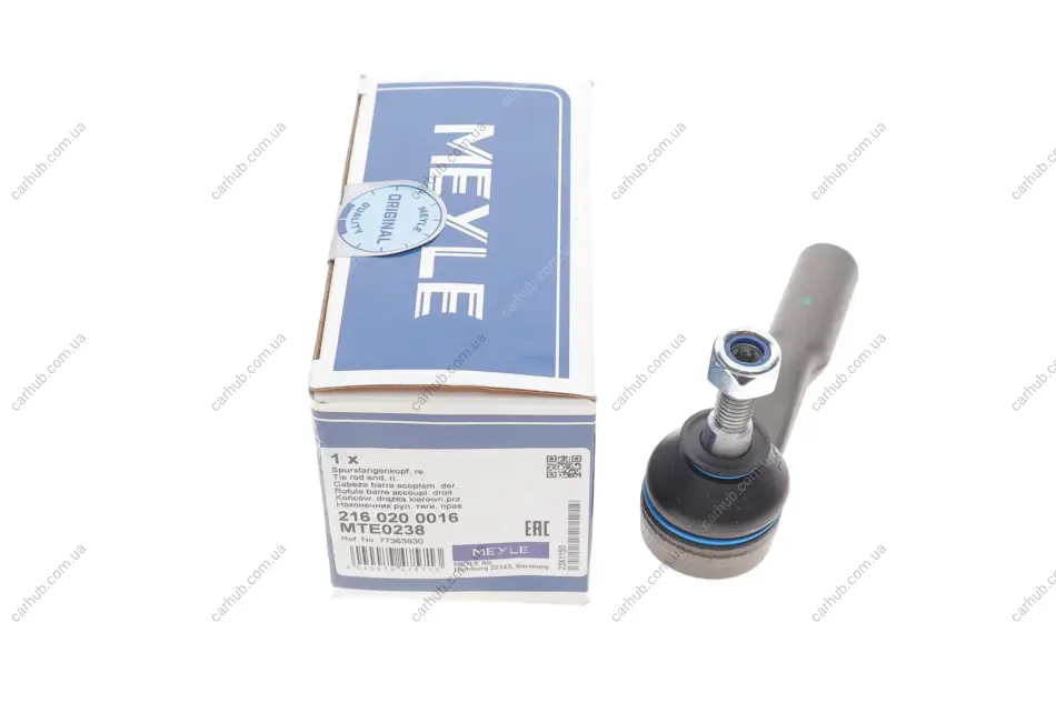 Наконечник тяги рульової (R) Fiat Punto/Opel Corsa D 1.0-1.9 06- MEYLE 216 020 0016 (фото 1)