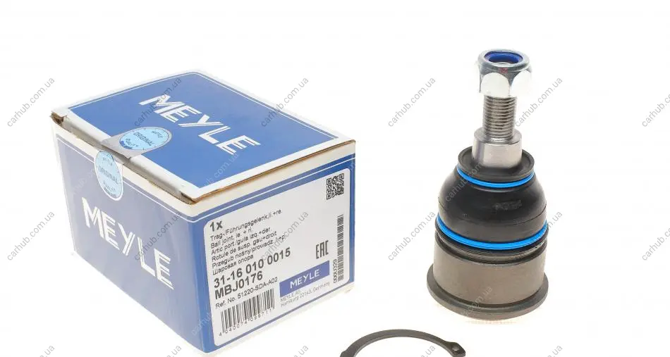 Опора кульова (передня/знизу) Honda Accord VII 2.0/2.2D/2.4 03-08 MEYLE 31-16 010 0015 (фото 1)