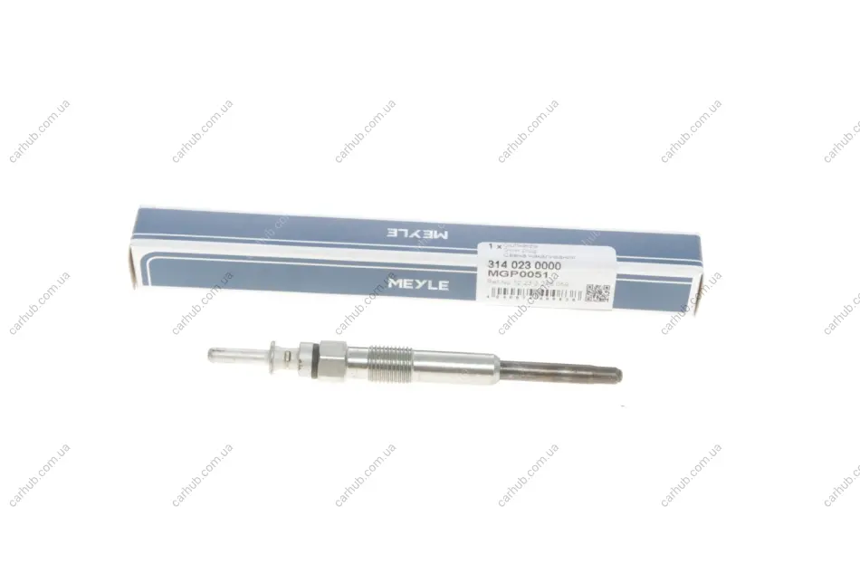 Свічка розжарювання BMW 3 (E46)/5 (E39)/7 (E38)/X5 (E53)/Opel Omega B 2.0CDTi/2.5DTI/3.0D 98-05 MEYLE 314 023 0000 (фото 1)