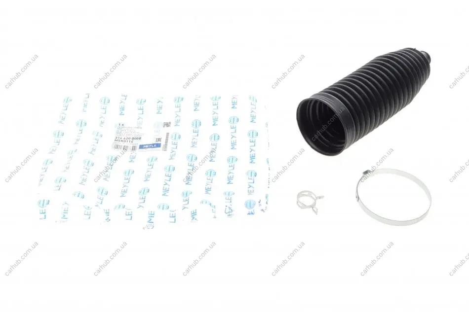 Пильник рейки рульової BMW 3 (F30/F80)/X5 (E70/F15/F85) 02- N13/N20/N47/N55 (16x204x63) (з хомутами) MEYLE 314 620 0008 (фото 1)
