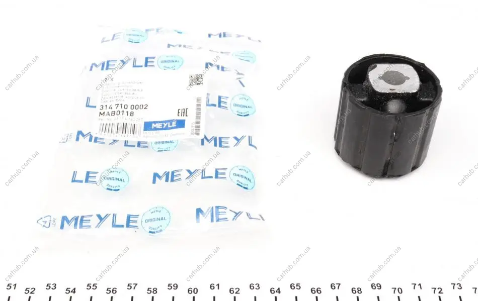Сайлентблок балки (задньої) BMW 1 (E81/E82/E87)/3 (E90/91/92/93)/X1 (E84) 04-15 MEYLE 314 710 0002 (фото 1)