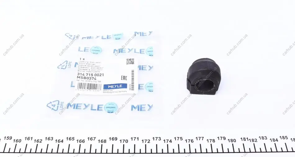 Втулка стабілізатора (заднього) Mini Cooper 06-15 (d=18mm) MEYLE 314 715 0021 (фото 1)