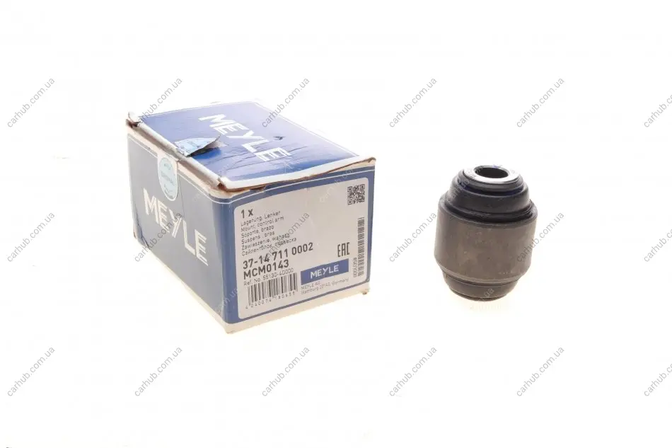 Сайлентблок важеля (заднього) Hyundai Elantra/I30/IX55/Santa Fe/Kia Cee\'d/Optima/Sorento/Sportage 05- MEYLE 37-14 711 0002 (фото 1)