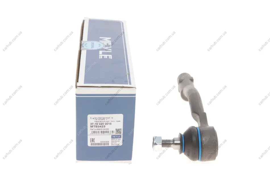 Наконечник тяги рульової (R) Hyundai i20 08-15/ix20 10-/Kia Soul/Venga 09- MEYLE 37-16 020 0015 (фото 1)