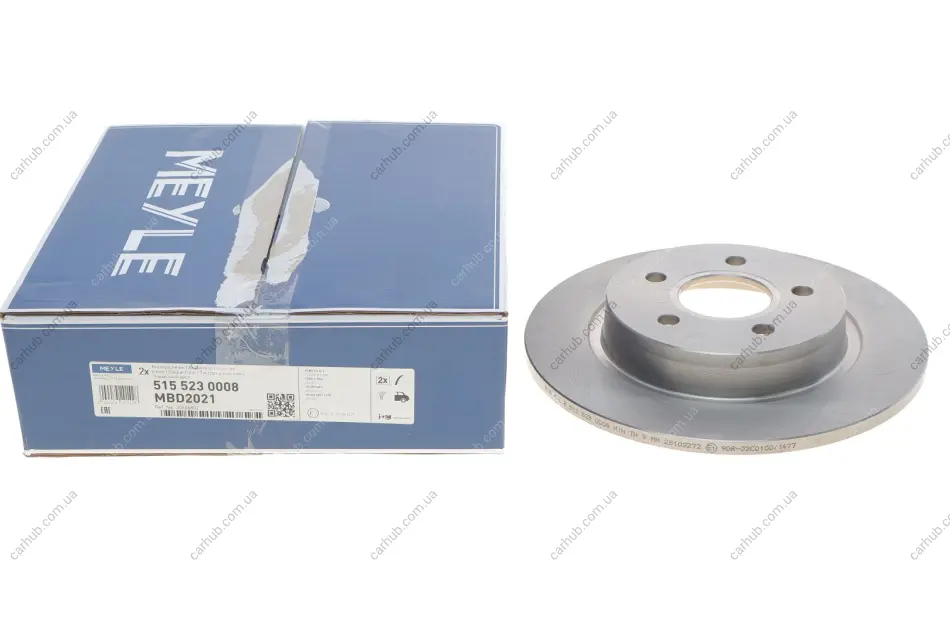 Диск гальмівний (задній) Ford C-max/Focus/Volvo C30/C70/S40/V50 04- (280x11) MEYLE 515 523 0008 (фото 1)