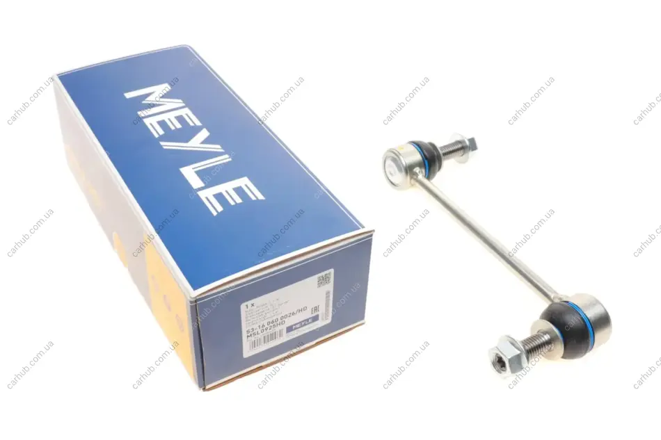 Стійка стабілізатора передн лів/прав 208mm LAND ROVER DEFENDER, DISCOVERY V, RANGE ROVER IV, RANGE ROVER SPORT II 2.0-5.0 08.12- MEYLE 53-16 060 0026/HD (фото 1)