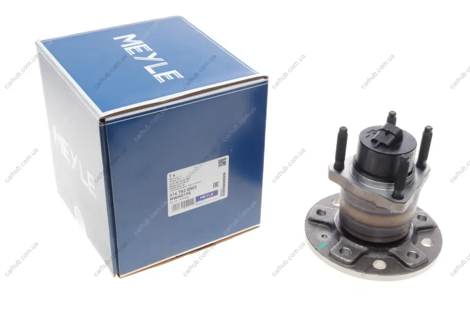 Підшипник маточини (задньої) Opel Astra G/Combo/Meriva/Vectra A/B (+ABS) 5 отв. 1,2-3,0 85- MEYLE 614 752 0003 (фото 1)