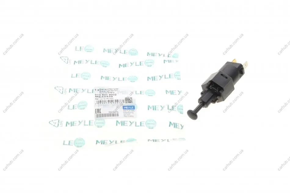 Вимикач світла стоп OPEL ASTRA F, ASTRA F CLASSIC, ASTRA G, CALIBRA A, FRONTERA A, FRONTERA A SPORT, KADETT E, KADETT E COMBO, VECTRA A, VECTRA B, ZAFIRA A 08.84-06.05 MEYLE 614 800 9002 (фото 1)