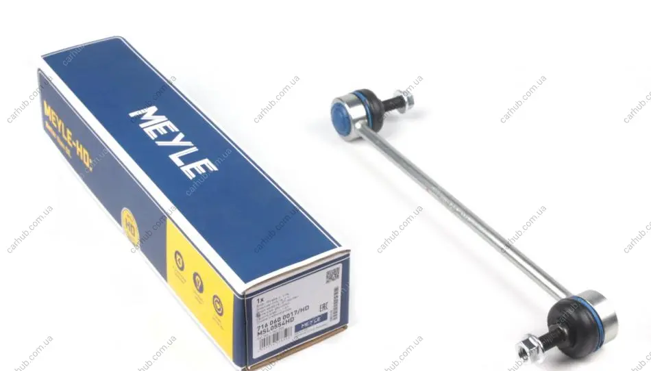 Стійка стабілізатора передн лів/прав 284mm FORD FIESTA V, FUSION, MAVERICK MAZDA 2 1.2-3.0 02.01- MEYLE 716 060 0017/HD (фото 1)