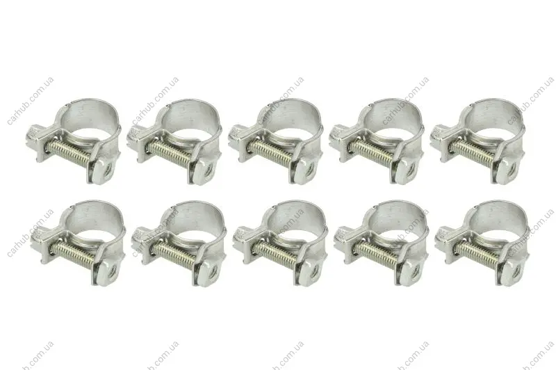 (EN) Screw band 52-03010560 комплектація 10шт, ширина 10 мм, максимальний діаметр 12мм, діаметр 12-13 мм, матеріал: гальванізований / (en) soft steel, вид сталі: W1 MIKALOR OSM 03010560 10SZT (фото 1)