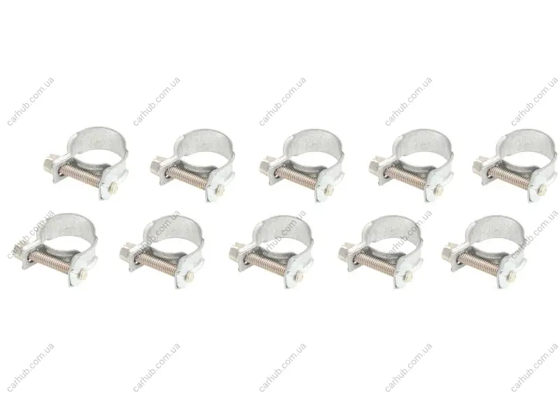 (EN) Screw band 52-03010595 комплектація 10шт, ширина 10 мм, максимальний діаметр 17мм, діаметр 15-17 мм, матеріал: гальванізований / (en) soft steel, вид сталі: W1 MIKALOR OSM 03010595 10SZT (фото 1)