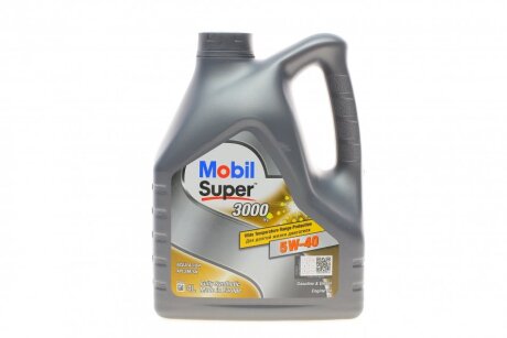 Моторна олива Super 3000 X1 5W-40 4 л MOBIL 152566