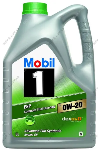 Моторна олива Mobil 1 (5L) 0W20 API SL SN DEXOS D MB 229.71 PORSCHE C20 VW 508.00 VW 509.00 MOBIL MOBIL 1 ESP 0W20 X2 5L (фото 1)