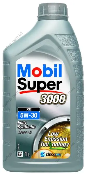 Моторна олива M-SUP (1L) 5W30 API CF SL SM SN DEXOS 2 FORD M2C917 A MB 229.51 MB 229.52 VW 505.00 VW 505.01 MOBIL M-SUP 3000 XE 5W30 1L (фото 1)
