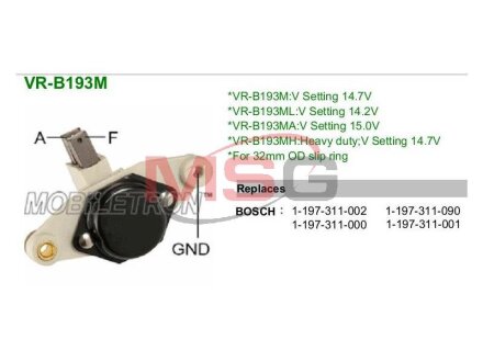 Регулятор напруги MOBILETRON VRB193M