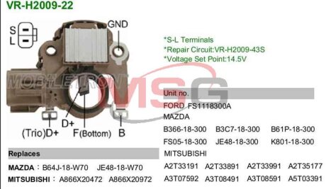 Регулятор напруги IM830 MOBILETRON VRH200922