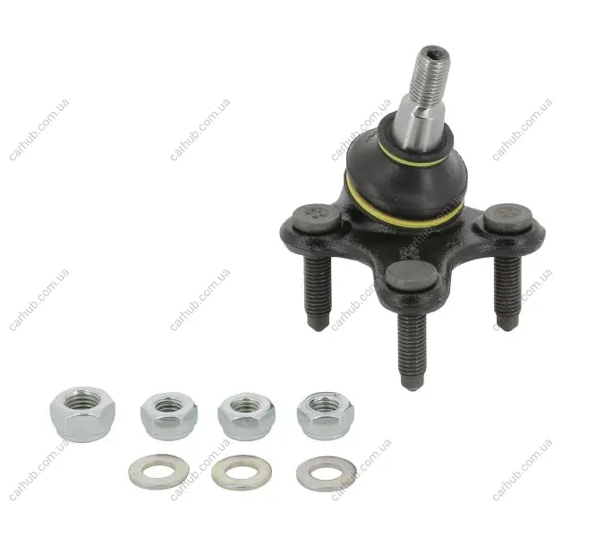 Шарова опора прав (нижн передн) (діаметр конуса 19mm) AUDI A3, Q3 SEAT ALTEA, ALTEA XL, LEON, LEON SPORTSTOURER, TOLEDO III SKODA FABIA IV, OCTAVIA II, OCTAVIA III, SCALA 1.0-Electric 02.03- MOOG VO-BJ-1859 (фото 1)
