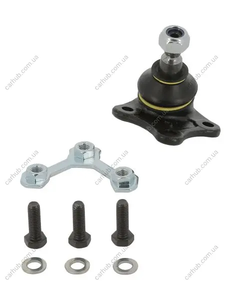 Шарова опора лів (нижн передн) (діаметр конуса 18,2mm) AUDI A3 SEAT LEON, TOLEDO II SKODA FABIA I, OCTAVIA I VW BORA, BORA I, GOLF IV, NEW BEETLE, POLO, POLO IV 1.2-3.2 09.96-12.13 MOOG VO-BJ-8287 (фото 1)