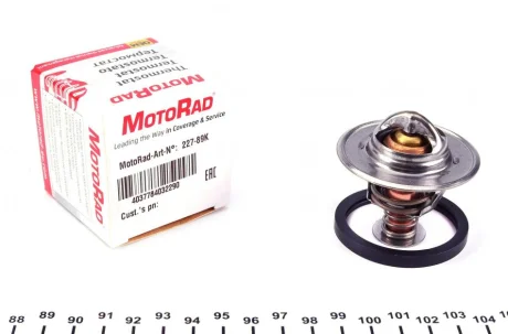 Термостат системи охолодження (89°C) OPEL ASTRA G, ASTRA H, ASTRA H GTC, COMBO, COMBO TOUR, CORSA C, CORSA D, MERIVA A, SIGNUM PEUGEOT 406, 605 1.7D/1.8/2.1D 08.94- MOTORAD 227-89K