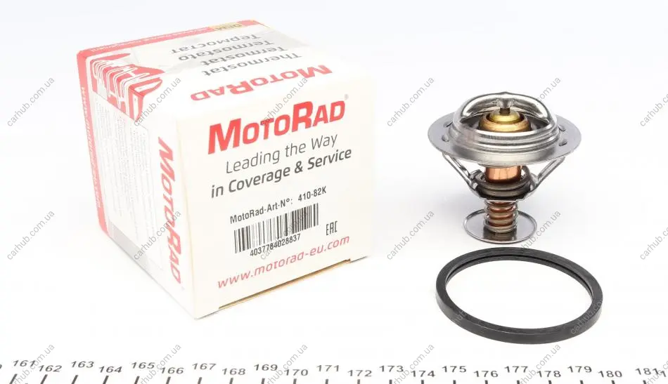 Термостат Kia Sorento 3.3/Toyota Hilux 2.5D/Land Cruiser Prado 3.0D 93- (82°С) MOTORAD 410-82K (фото 1)