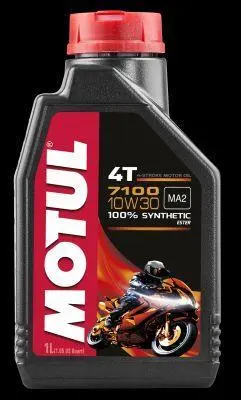 Олива для чотиритактних двигунів 7100 10W30 1л, API SN Синтетична естерове MOTUL 104089 (фото 1)