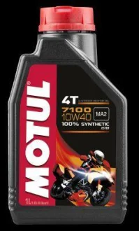 Олива для чотиритактних двигунів 7100 10W40 1л, API SN Синтетична естерове MOTUL 104091