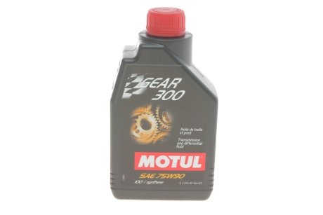 Трансмиссионное масло Gear 300 GL-4 / 5 75W-90 синтетическое 1 л MOTUL 317101 (фото 1)