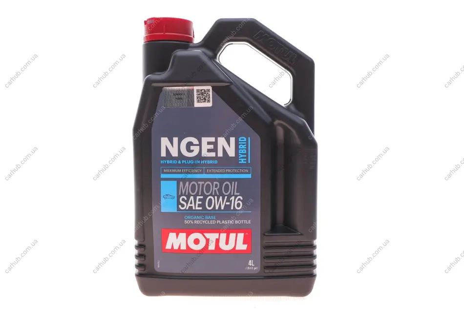 Олива 0W16 NGEN Hybrid (4L) (107154) API SP/ ILSAC GF-6b/ILSAC GF-6a MOTUL 333207 (фото 1)