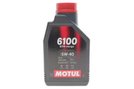 Олива 5W40 Syn-nergy 6100 (1L) (API SP) (ACEA A3/B4) (112961) MOTUL 368411