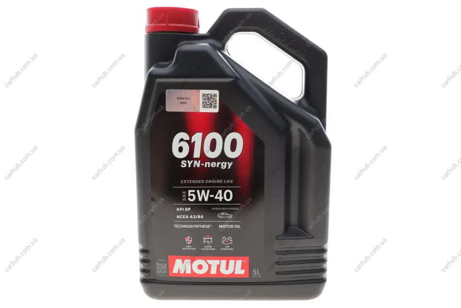 Олива 5W40 Syn-nergy 6100 (5L) (API SP) (ACEA A3/B4) (112963) MOTUL 368451 (фото 1)