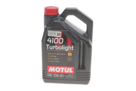 Масло моторное 4100 Turbolight 10W-40 (4 л) MOTUL 387607