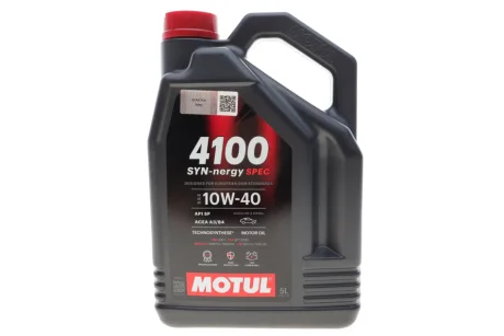 Олива 10W40 4100 Syn-nergy Spec (5L) (MB 229.3/RN0710/RN0700/PSA B71 2300/VW 501 01/VW505 00) (112892) MOTUL 387706