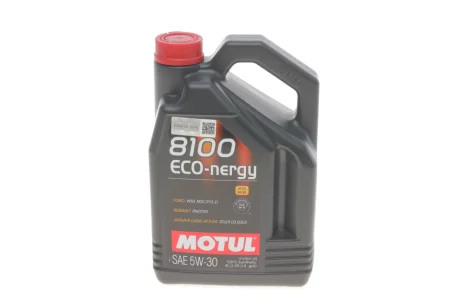 Олива 5W30 ECO-nergy 8100 (4L) (WSS M2C 913D/RN0700/STJLR.03.5003) (104257) MOTUL 812307