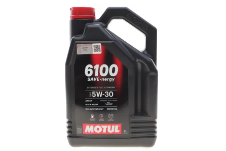 Олива 5W30 6100 Save-nergy (4L) (FIAT 9.55535-G1) (113134) MOTUL 812550