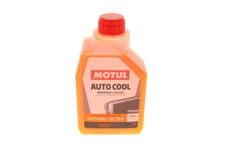 Антифриз (оранжевий) G12 Plus (1л) Auto Cool Optimal Ultra (1:1= -41°C)/(109117/112629) MOTUL 818101
