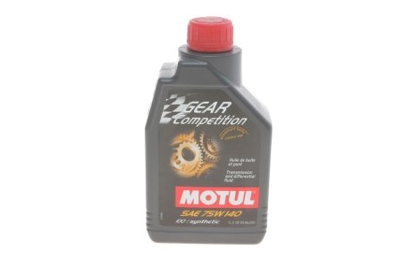 Трансмиссионное масло Gear Competition GL-5 75W-140 синтетическое 1 л MOTUL 823501