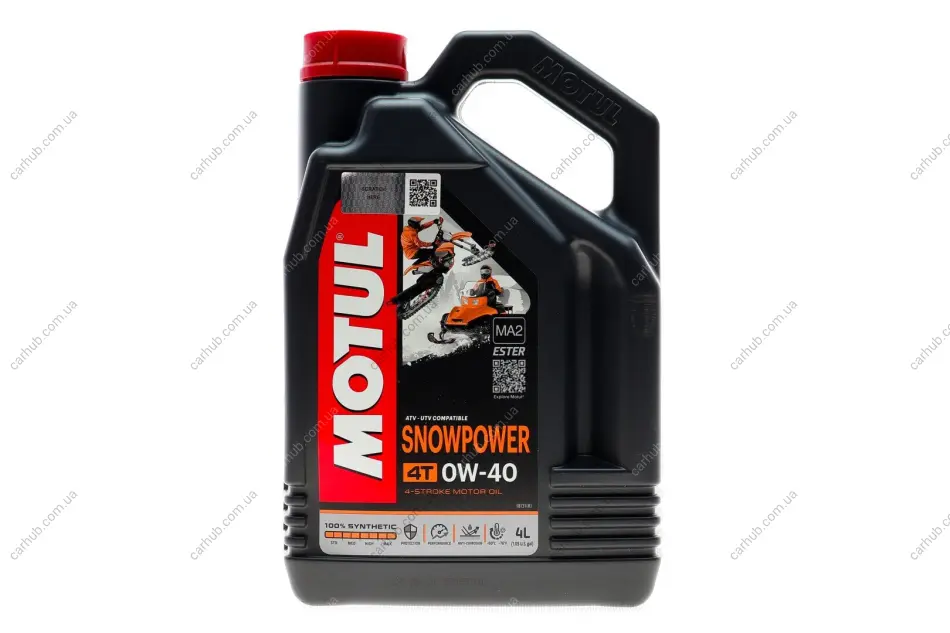 Олива 0W40 Snowpower 4T (4L) (105892) MOTUL 826907 (фото 1)