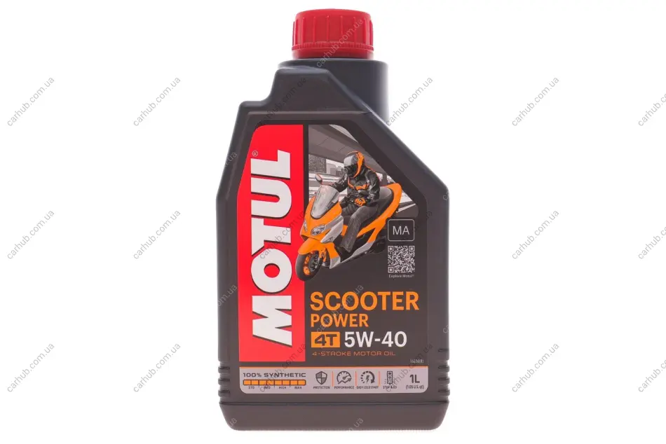 Олива 5W40 4T Scooter Power (1л) MOTUL 832001 (фото 1)