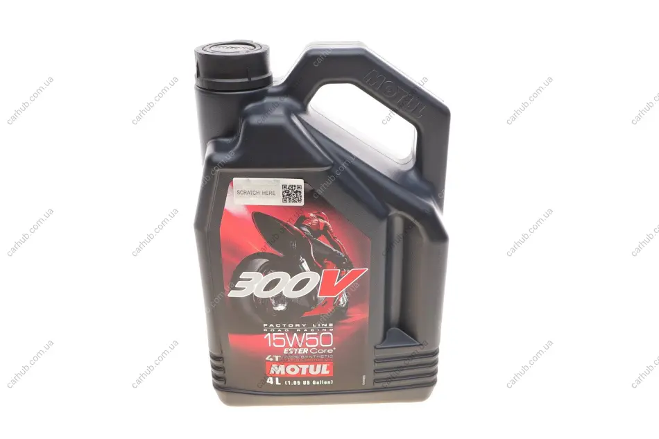 Олива 15W50 300V 4T Factory Line Road Racing (4L) (104129) MOTUL 836241 (фото 1)