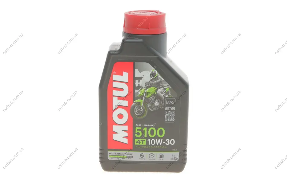 Олива 10W30 5100 4T (1L) (104062) MOTUL 836611 (фото 1)
