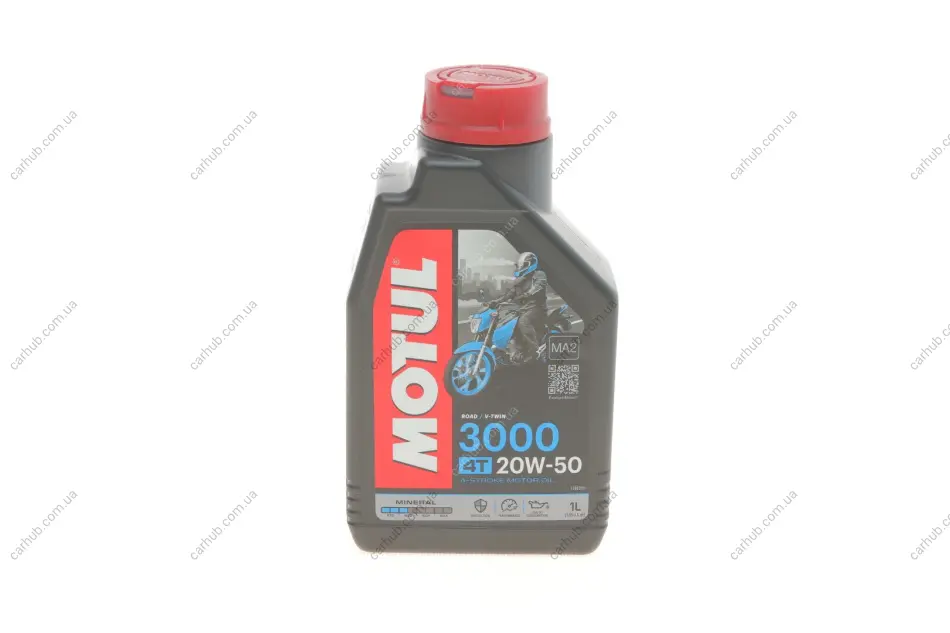 Олива 20W50 4T 3000 (1л) (104048) MOTUL 837011 (фото 1)