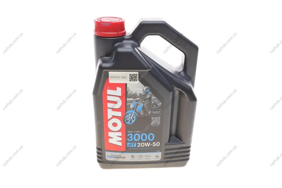 Олива 20W50 4T 3000 (4L) (104050) MOTUL 837041 (фото 1)