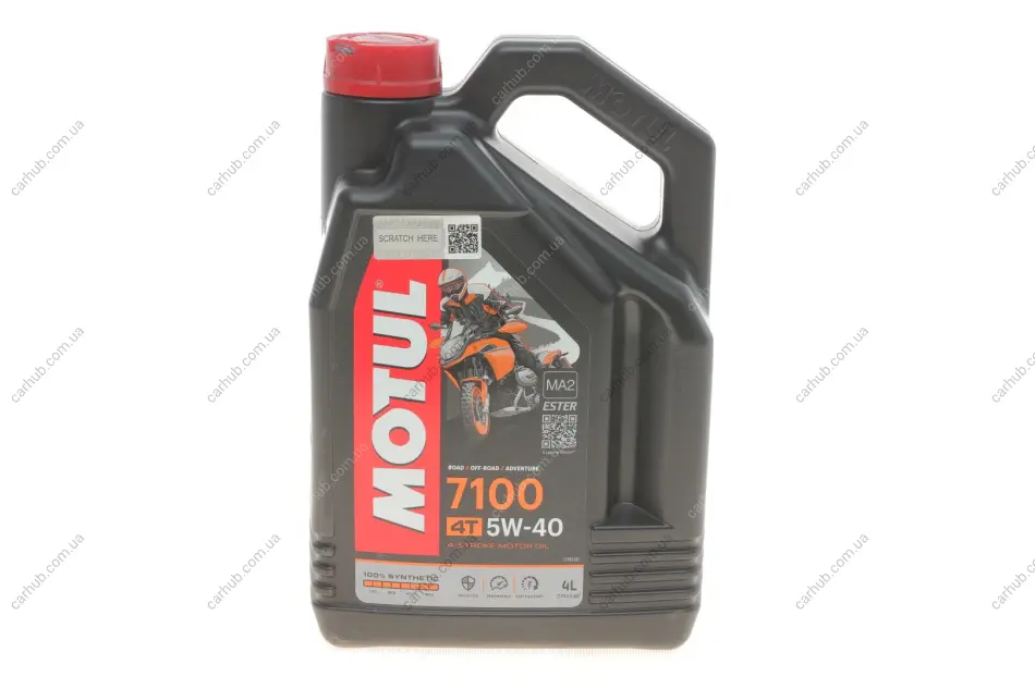 Олива 5W40 7100 4T (4L) MA2 100% Synthetic (ESTER) MOTUL 838041 (фото 1)