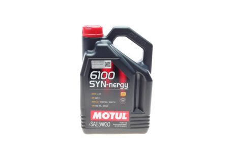 Масло моторное 6100 SYN-nergy 5W-30 (4 л) MOTUL 838350