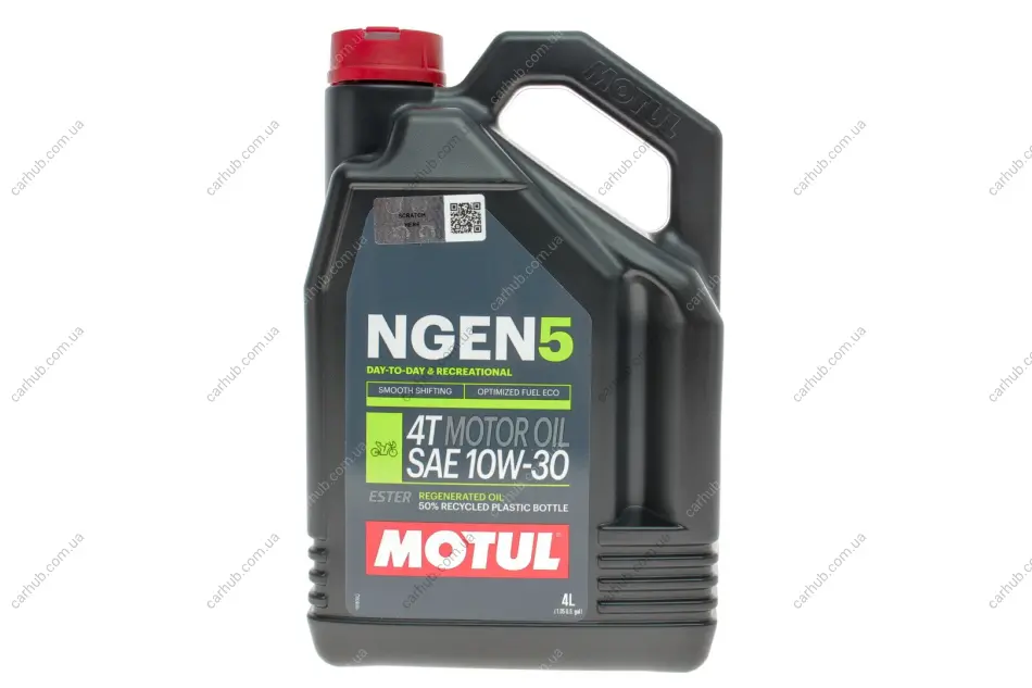 Олива 10W30 NGEN 5 4T (4L) (API SP/JASO MA2) (111828) MOTUL 839041 (фото 1)